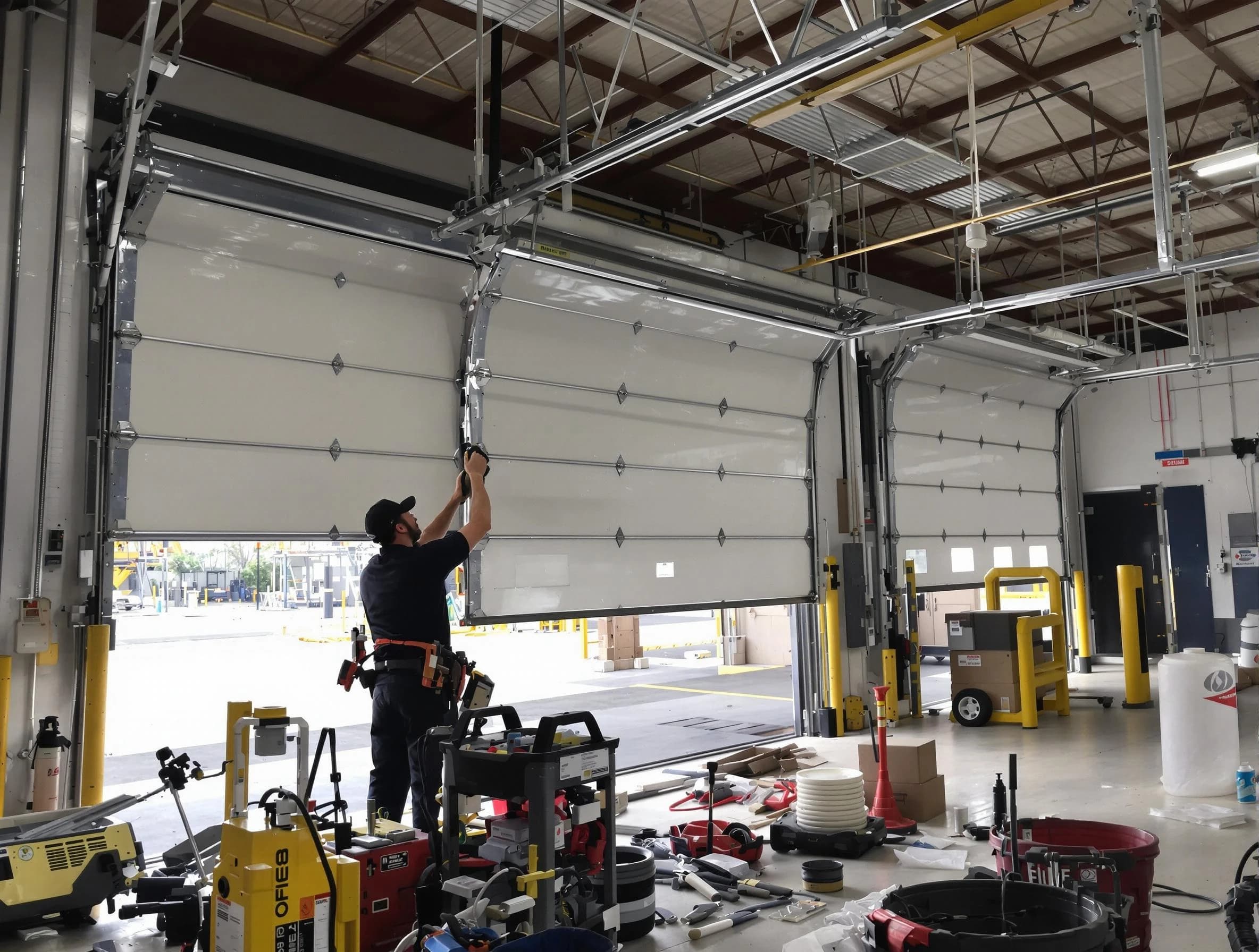 Gold Canyon Garage Door Repair technician performing commercial garage door repair in Gold Canyon