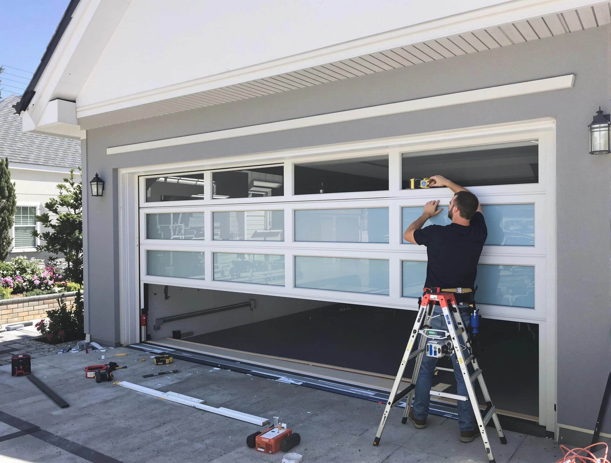 Gold Canyon Garage Door Repair team performing garage door replacement in Gold Canyon