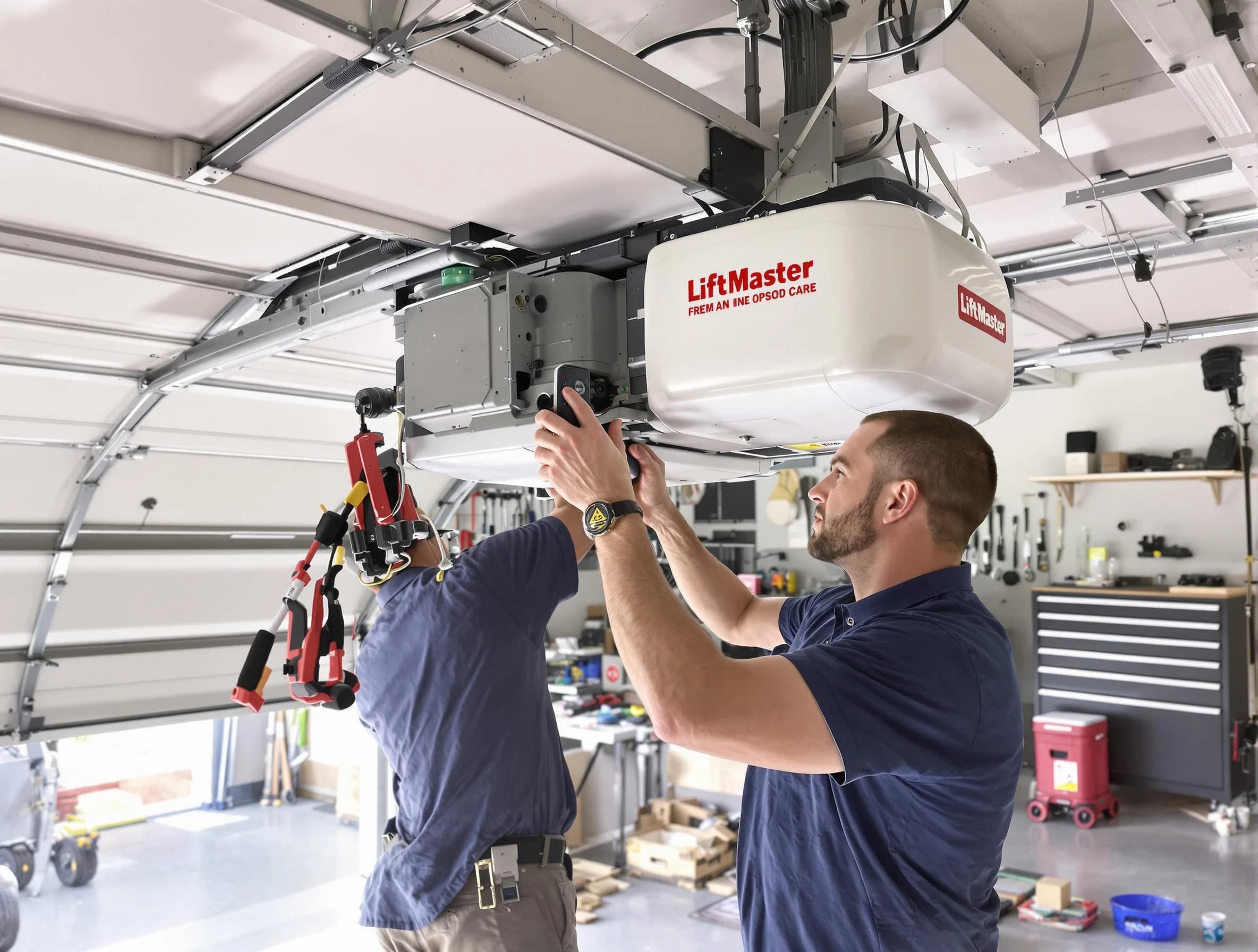 Gold Canyon Garage Door Repair technician performing advanced diagnostics on garage opener in Gold Canyon