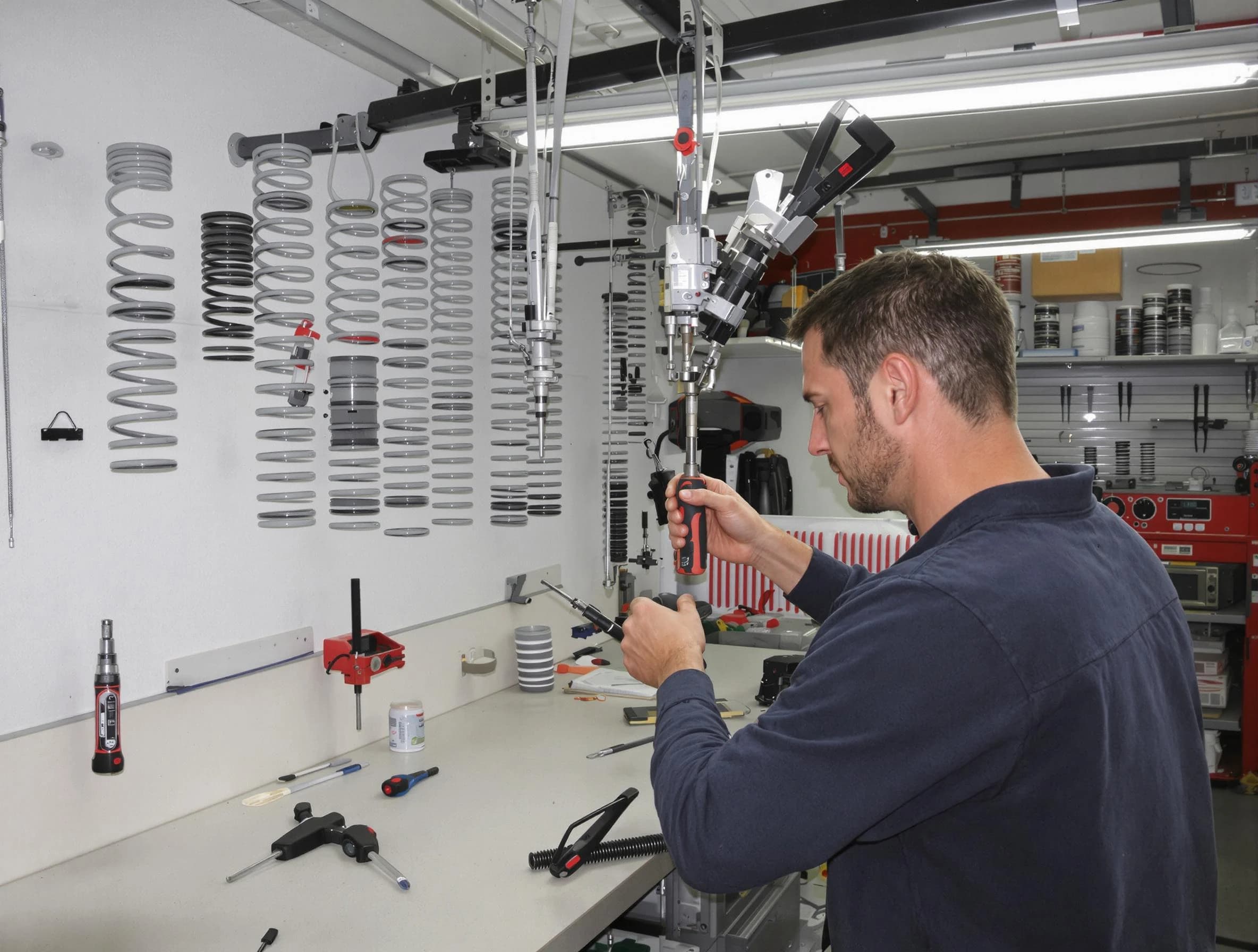 Gold Canyon Garage Door Repair safety certified technician performing precision spring replacement in Gold Canyon